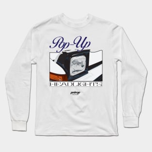 Pop Up headlights ae86 toyota Long Sleeve T-Shirt